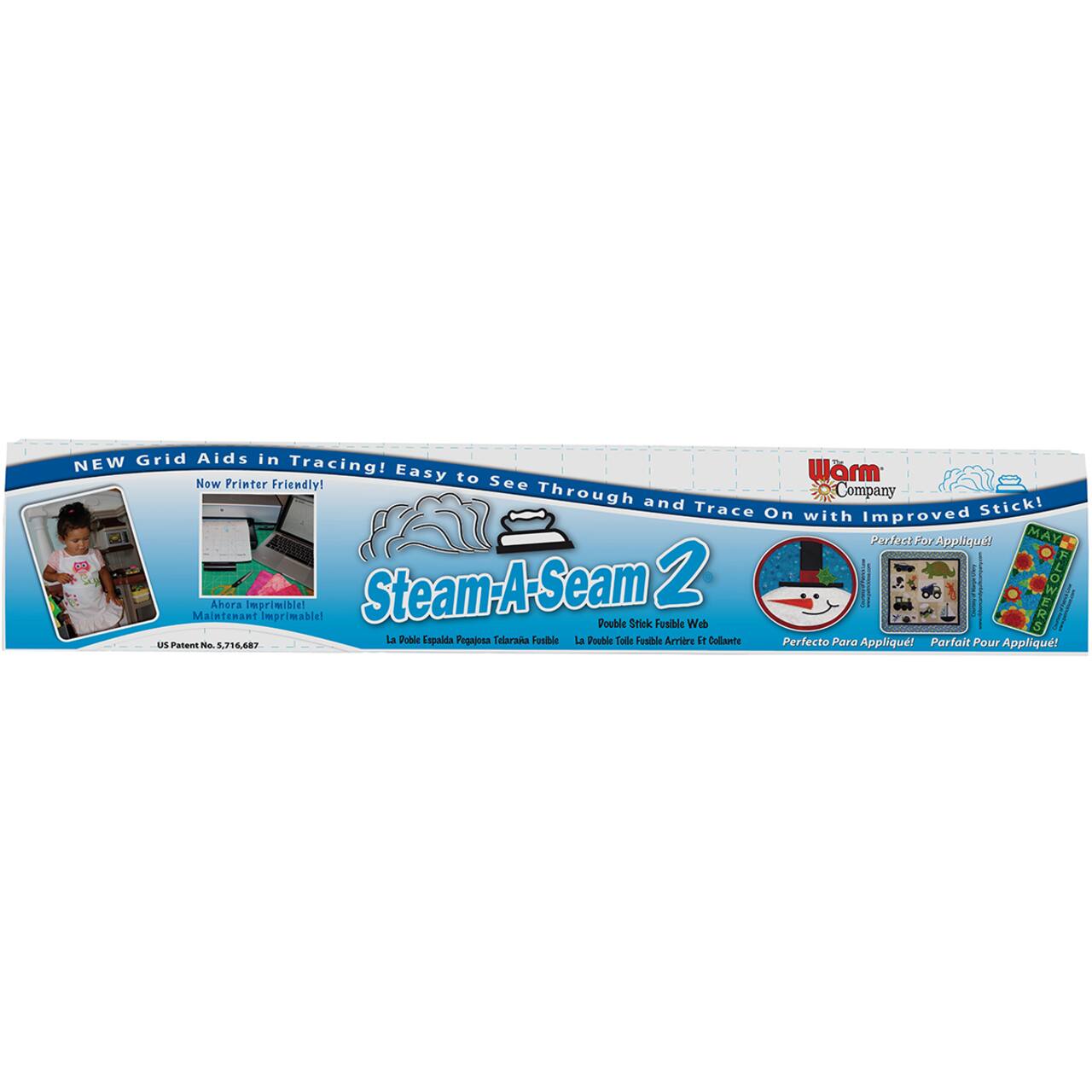 The Warm Company Steam-A-Seam 2 Fusible Web, 24" x 25yd.